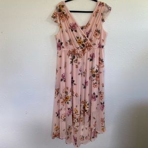 Torrid pink floral dress 2X